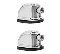 BESPORTBLE Connecteurs de Tambour en Alliage de Zinc 2pcs Surface Lisse et Installation Facile pour Accessoires Caisse Claire et Tom Snare Drum Argentés