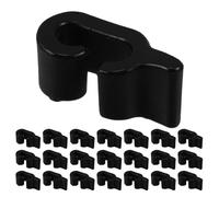 BESPORTBLE Connecteurs Plastiques Noirs pour Clôture Animaux et Organisateurs Cubiques, 48 Pièces, Clips Robustes pour Cages, Étagères Métalliques et Rangement Modulable, Usage