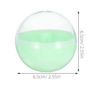 BESPORTBLE Contenants Ronds Rechargeables 50 Pièces en Plastique Coloré pour Distributeurs Automatiques et Fournitures de Loisirs Créatifs