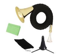 BESPORTBLE Cor D'harmonie en Laiton Doré Instrument de Musique à Vent Professionnel Instrument Pratique pour Débutants Tonalité B Bémol et Facile à Maîtriser Couleur Or et Noir