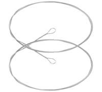 BESPORTBLE Cordes de Dulcimer en Acier 2 Pcs, Accessoire de Rechange pour Dulcimer, Fil Métallique Solide, Compatible Instruments Folkloriques, pour Remplacement et Réparation