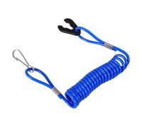 BESPORTBLE Cordon de Sécurité pour Coupe-Circuit Marin Bleu Longe d'Arrêt d'urgence Résistante aux Intempéries en ABS Compatible Moteurs Hors-Bord Accessoire Essentiel pour Sécurité
