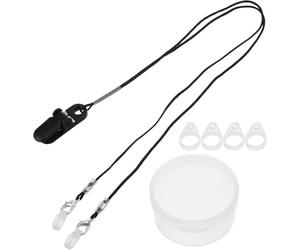 BESPORTBLE Cordon pour appareil auditif avec clip de retenue ABS, corde réglable en nylon, prévient la perte, conçu pour amplificateur auditif porté derrière l’oreille, idéal pour personnes