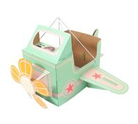 BESPORTBLE Costume Avion Carton Portable pour Garçon Fille DIY pour Jeux Extérieur Déguisement Carton Stimule Créativité Interactions Parents Garçon Fille