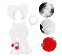BESPORTBLE Costume Cupidon Garçon Fille Polyester Confortable avec et Bandeau Déguisement Saint Valentin pour Fêtes et Cosplay Set Complet pour et Tout Petits