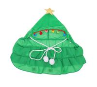 BESPORTBLE Costume De Noël pour Chien Manteau Sapin avec Pompons Étoiles Bonnet à Capuche Cape Elfe Tenue De Fête pour Petit Animal