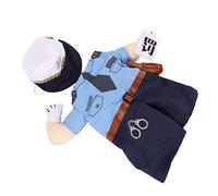 BESPORTBLE Costume De Policier pour Chat Vêtements De Déguisement pour Animaux Halloween Noël Et Photos