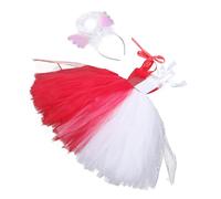 BESPORTBLE Costume Halloween Fille Robe Princesse Tulle Multi Couches Confortable avec Tête Ange Élastique pour Fête Cosplay Garçon Fille