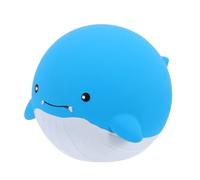 BESPORTBLE Couineur en Latex pour Chien Forme Baleine Bleu à Mâcher Doux pour Petits Chiens Interactif Résistant pour Jeux en Extérieur et Éducation des Chiots
