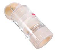 BESPORTBLE Coupe-comprimés Multifonction en Acier Inoxydable 4-en-1 Boîtier Transparent, Broyeur Portable pour Pilules Jusqu'à 2 Cm, Pilulier Pratique et Doseur D'eau pour Usage Domestique