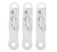BESPORTBLE Coupe-légumes Multifonction 3 Pièces en Abs Blanc 13x3x3 Cm, Trancheuse à Haricots Verts en Filaments, Éplucheur Pratique Cuisine Maison et Découpe Rapide