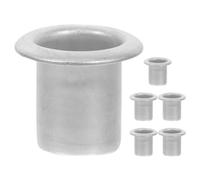 BESPORTBLE Coupelles en Alliage D'aluminium Argentées Protègent Les Éclaboussures de Cire 6pcs Inserts Décoratifs Modernes pour Bougies pour Centres de Table