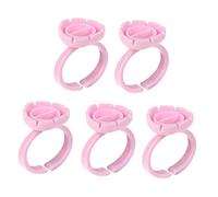 BESPORTBLE Coupes à Cils 100 Pièces Anneaux de Pigments Ajustables Outil de Maquillage Pratique pour Salons de Beauté Design Portable Facile à Nettoyer