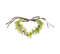 BESPORTBLE Couronne de Fée Verte Cœur Bandeau Cosplay Unisexe Léger Confortable Accessoire Floral pour Homme et Femme Séance Photo Forêt Renaissance Taille Ajustée