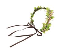 BESPORTBLE Couronne Elfique Verte de Cœur Bandeau Floral Cosplay Unisexe Léger pour Costume D’elfe et Séance Photo en Extérieur, Accessoire Coiffure Taille Unique