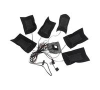 BESPORTBLE Coussin Chauffant Électrique pour Vêtements D’Hiver Fibre de Carbone 1 Ensemble 1 à 6 Connecteurs Chauffe-Gilet Polyvalent 3 Modes de Température Adapté pour Activités