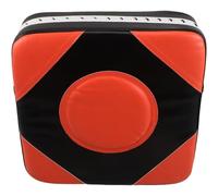 BESPORTBLE Coussin de Frappe Mural en Pu et Mousse 30 X 30 Cm Noir et Orange pour Boxe Sportive, Mma et Entraînement à Domicile, Support Mural Perforable, Absorption Choc Renforcée,