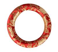 BESPORTBLE Coussin Élégant pour Bol Chantant Bouddhiste Tapis Soie Rouge pour Instruments Rituels Accessoire Pratique et Durable pour Protection et Relaxation
