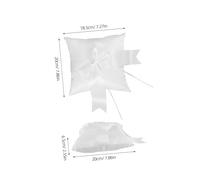 BESPORTBLE Coussin pour Alliances De Mariage Élégant Support De Coussin pour Cérémonie avec Détail Romantique