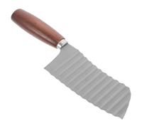 BESPORTBLE Couteau à Pommes de Terre Ondulé en Acier Inoxydable Multi-usage avec Poignée Confortable Outil de Coupe Pratique pour Frites et Légumes Cuisine