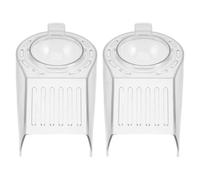 BESPORTBLE Couvercle à Popcorn en Acrylique Transparent Résistant la Chaleur, Lot de 2 Pièces, Accessoire Compatible Machines à Popcorn Domestiques, Anti-déversement pour Soirées Cinéma