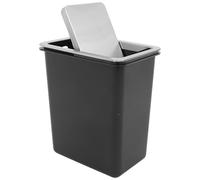 BESPORTBLE Couvercle de Poubelle Encastrée de Comptoir 10L en Acier Inoxydable 430 Basculant et Hygiénique Cuisine et Salle de Bain Remplacement pour Meuble Encastré Système Anti-Odeurs