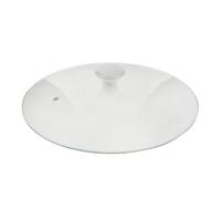 BESPORTBLE Couvercle en Verre pour Micro-Ondes - 20,5 cm / 8,06 po - Couvercle ventilé Anti-éclaboussures avec poignée en céramique - Dôme pour Plat de Service, Bol Chauffe-Plats, Casserole,