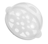 BESPORTBLE Couvercle Transparent avec Grille pour Cuiseur à Œufs Électrique Diamètre 15 CM Support pour Cuisson Vapeur Homogène Compatible Plaques Électriques et Gaz Réutilisable