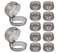 BESPORTBLE Couvercles de Boutons de Cuisinière à Gaz en Plastique Noir 12 Pièces pour Protection Garçon et Filles et Prévention Incendie, Design Simple et Sécurité la Cuisine Bébé