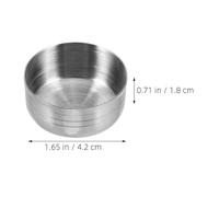 BESPORTBLE Couvercles Inox pour Shaker à Cocktail 2 Pièces Anti-Éclaboussures Étanches Accessoires Bar Réutilisables pour Préparation de Thé au Citron