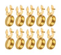 BESPORTBLE Couvre-Boutons Fixation Sécurisée sans Couture Lot de 15 Pièces en Cuivre Accessoires Décoratifs pour Chemises et Jeans pour Mariage et Relooking de Garde-Robe
