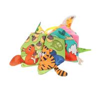 BESPORTBLE Crinkle Cloth Activity Book Toy with Chew Resistant Tail for Months Early Educational Development