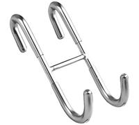 BESPORTBLE Crochet de Double en Acier Inoxydable, S-hook Argenté pour Porte Verre, Crochet Porte-serviettes et Peignoirs sans Perçage, Résistant la Corrosion, pour Salle de Bain