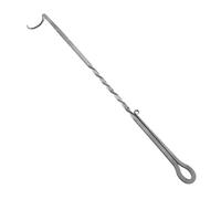 BESPORTBLE Crochet de Viande BBQ Acier Inoxydable Poignée Résistante Chaleur pour Retourner Facilement Viandes Accessoire de Cuisson Extérieur Portable pour Barbecue et Camping