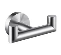 BESPORTBLE Crochet Double pour Serviettes Acier Inoxydable Résistant et Compact Patère Murale Salle de Bain et Cuisine pour Rangement Pratique et Gain de Place