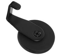 BESPORTBLE Crochet Magnétique Noir Petit Angle Droit 53g pour Couronne, Support Magnétique Robuste pour Porte D'entrée, la Cuisine, Salle de Bain, sans Rayures, Fixation Facile sur Surfaces