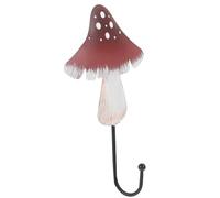 BESPORTBLE Crochet Mural en Métal Café Forme Champignon, Petit Crochet Décoratif Adhésif pour Vêtements, Clés, Chapeaux et Paquet, Rangement Mural Pratique Cuisine, Salle de Bain et Entrée,