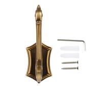 BESPORTBLE Crochet Mural Vintage en Aluminium Spatial Effet Antique, Crochet à Vêtements Robuste pour Entrée et Salle de Bain, Porte-chapeau Mural Décoratif Couleur Bronze Patère à Suspendre