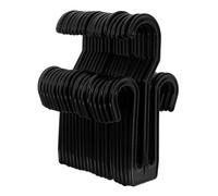 BESPORTBLE Crochets à Chaussures Suspendus Lot de 20 Porte-Mural Polypropylène Noir Rangement Mural sans Outils pour Chambre et Placard Adapté aux Sandales et Tongs