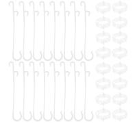 BESPORTBLE Crochets à Fleurs en Plastique Blanc pour Support de Plantes Grimpantes, Clips Portables pour Accroche Tomate et Maintien des Fruits en Jardinage