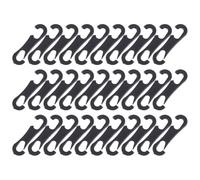 BESPORTBLE Crochets Double Extrémité 100pcs en Plastique pour Housses de Siège Auto, Fixation Intérieure Voiture, Clips pour Coussins et Protection Pare-Neige