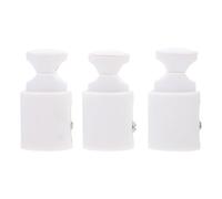 BESPORTBLE Crochets en Plastique Blanc Forme Unique et Chic Lot de 3 Fixation Pratique et Gain de Place pour Radiateur Salle de Bain