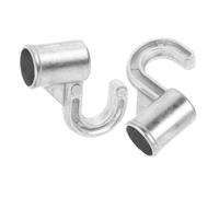 BESPORTBLE Crochets pour Tringle de Penderie 2pcs en Alliage d'Aluminium Épais, Support de Cintre en Métal 18 mm, Installation Facile, pour Vêtements Chapeaux dans Placard Chambre Salle de