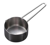 BESPORTBLE Cuillère Doseuse en Acier Inoxydable 1/2 Tasse Réutilisable avec Poignée Longue, Cuillère à Mesurer Graduée Cuisine et Pâtisserie, Tasses à Mesurer Métriques pour Poudre, Lait