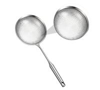 BESPORTBLE Cuillère Passoire Acier Inoxydable pour Friture et Hot Pot Manche Ergonomique Résistant Chaleur Égouttoir pour Légumes Viandes et Frites