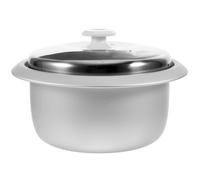 BESPORTBLE Cuve Intérieure 2L pour Cuiseur à Riz Marmite en Métal Épaisse Revêtement Cuve de Remplacement Couvercle Compatible Cuiseur Électrique Portable Récipient Couleur Aléatoire