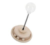 BESPORTBLE De Chat Drôle De Nourriture Manquante Kit Sponge Blocs Jouets Qui Fuient De La Nourriture Cat Qui Fuit Une Balle De Jouets Tas De Tasses pour Chats Khaki en Bois
