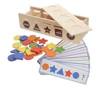 BESPORTBLE de Couleurs et Formes Bois pour Garçon Fille Éducatif de Développement Cognitif pour Bébés Ans Améliorez Lien Parent Garçon Fille avec Ce Sensoriel