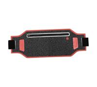 BESPORTBLE de Fitness : Banane Ultra Fin avec Poches de Course pour Aventures en Plein Air Rouge Noir
