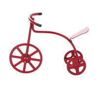 BESPORTBLE de Tricycle Miniature Décoration Créative Modèle en Fer Rouge Léger 1:12 et Accessoire pour Mini Maison pour Meubles de Maison de Poupée